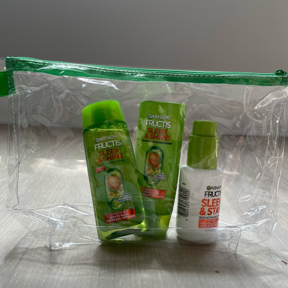 Garnier Fructis Travel Size Hair Care Trio in Airline Travel Bag  3 fl. oz. New! - Picture 4 of 7